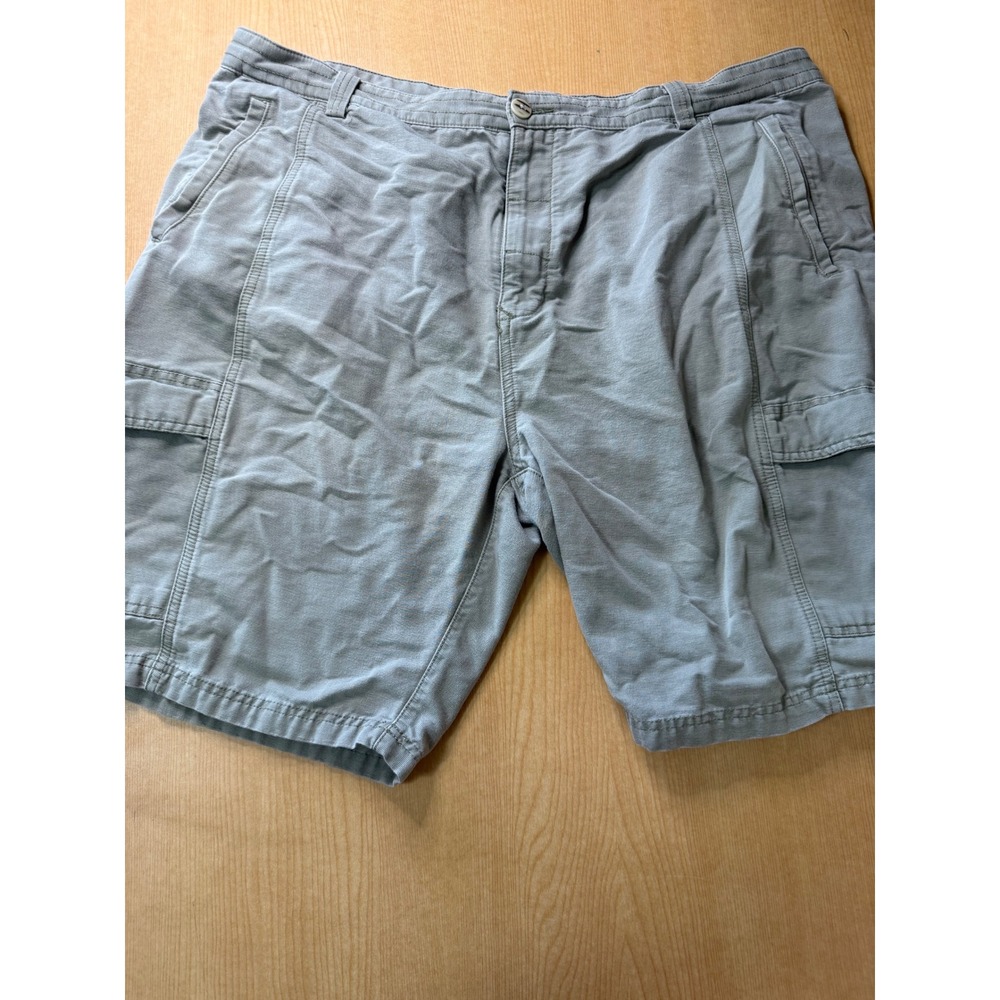 Jachs NY Mens Cargo Shorts Gray Green Olive Drab Cotton Corduroy Size 42